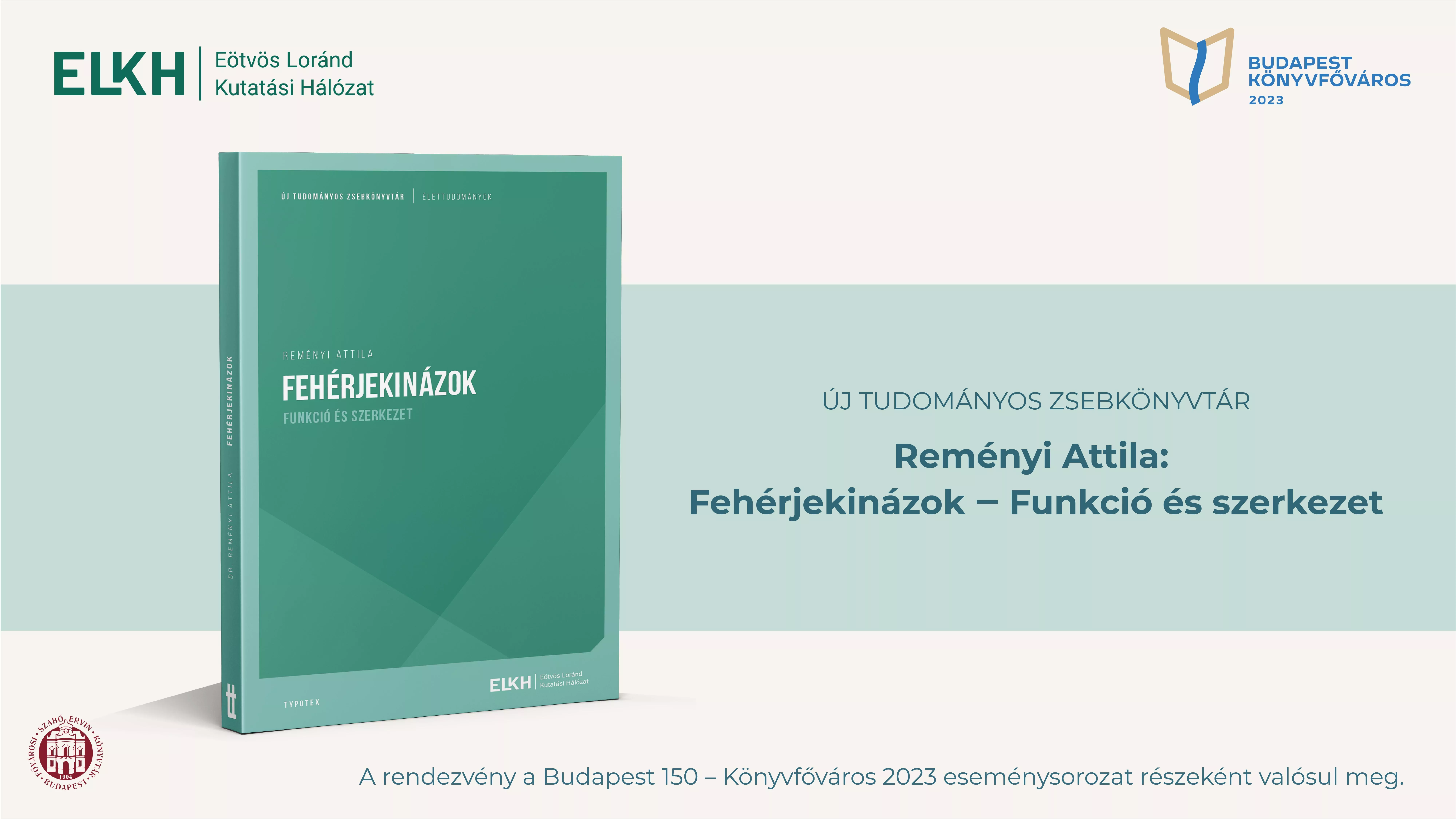 Az ELKH Új tudományos zsebkönyvtár című sorozatának könyvbemutatója a Körúti Könyvtárban