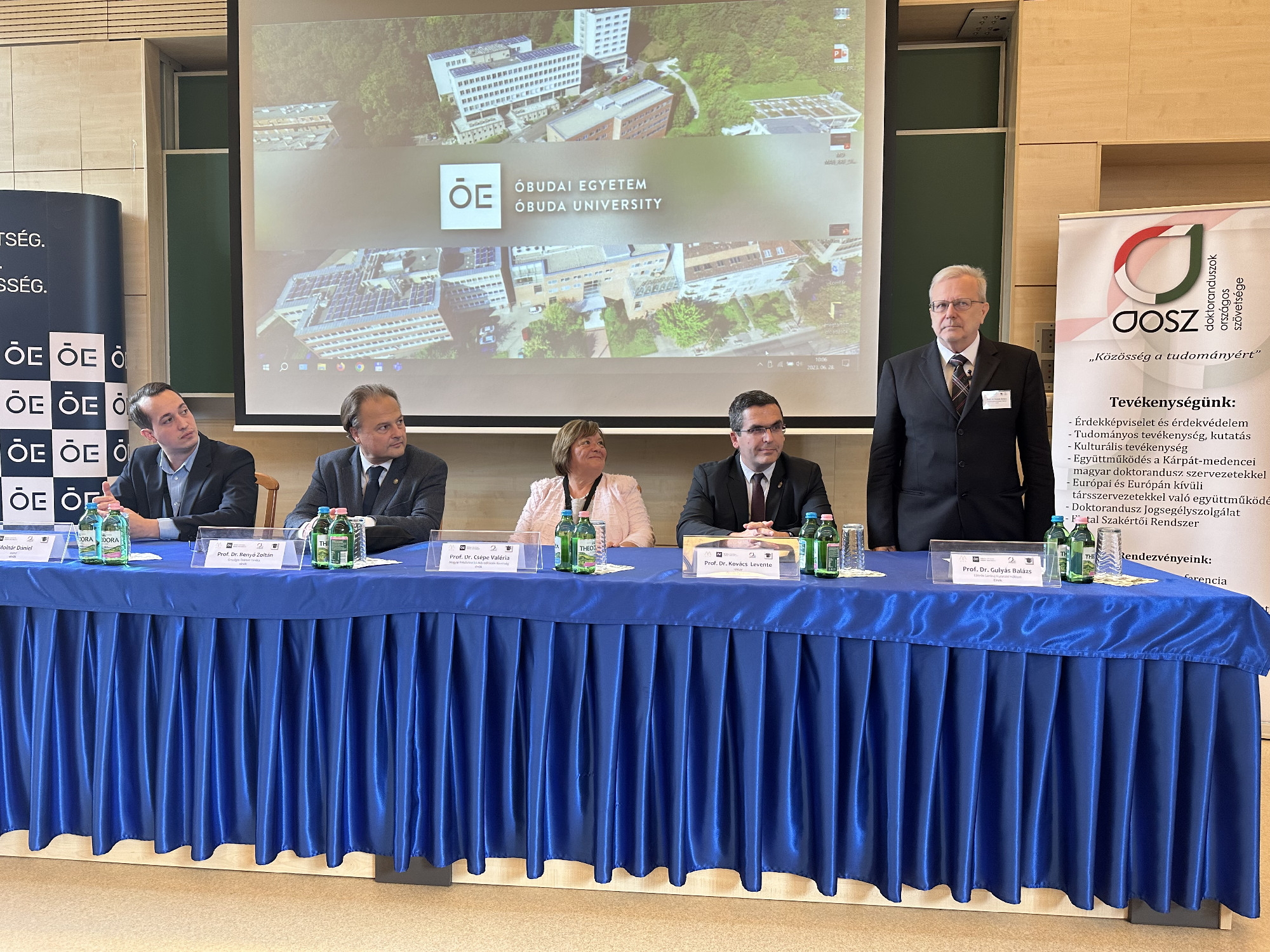 ELKH President Balázs Gulyás shared his insights and international experiences regarding the modernization of doctoral education at the MAB conference held at Óbuda University