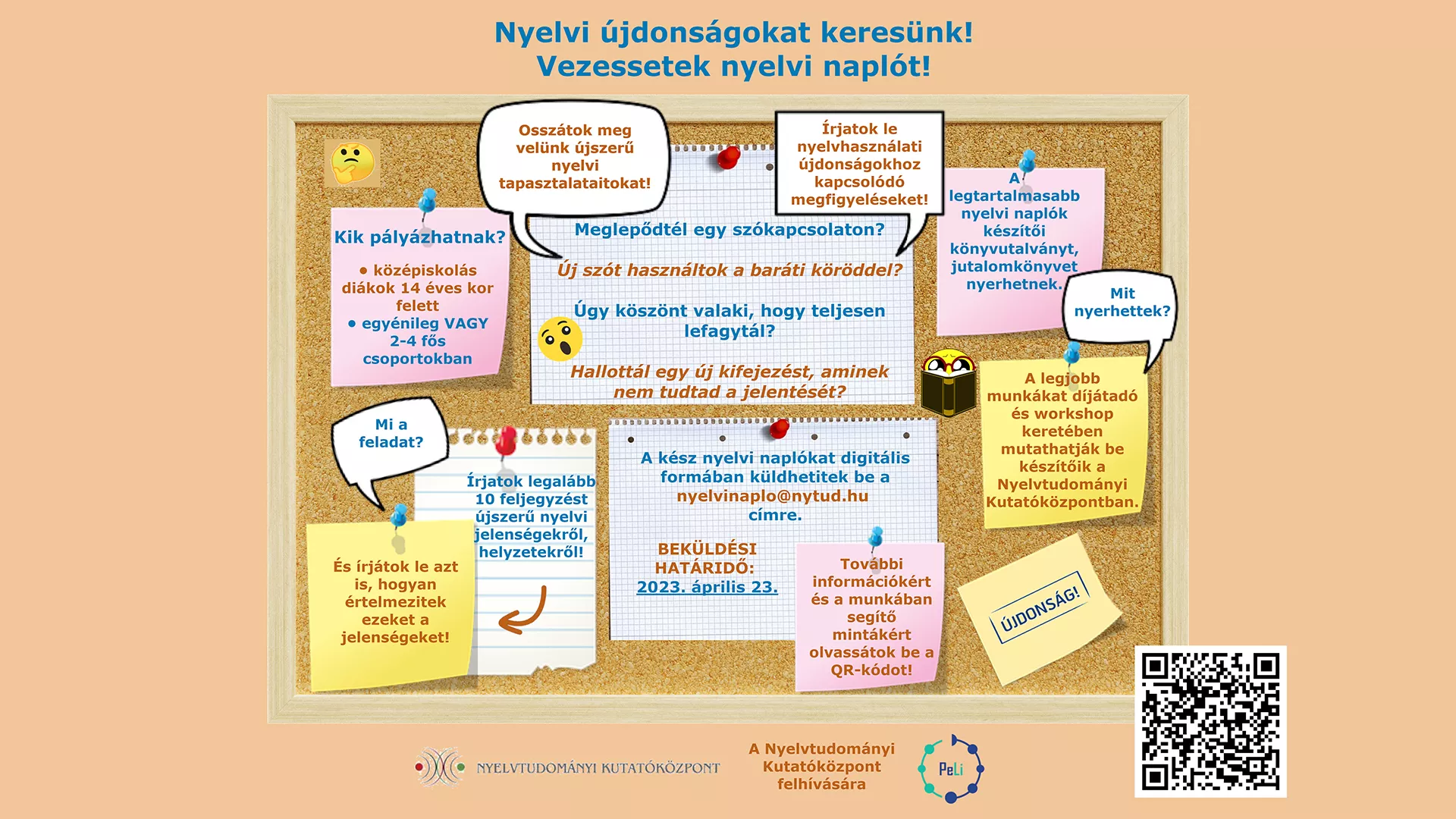 Az NYTK idén is meghirdeti nyelvi tudatosságot fejlesztő pályázatát középiskolások számára