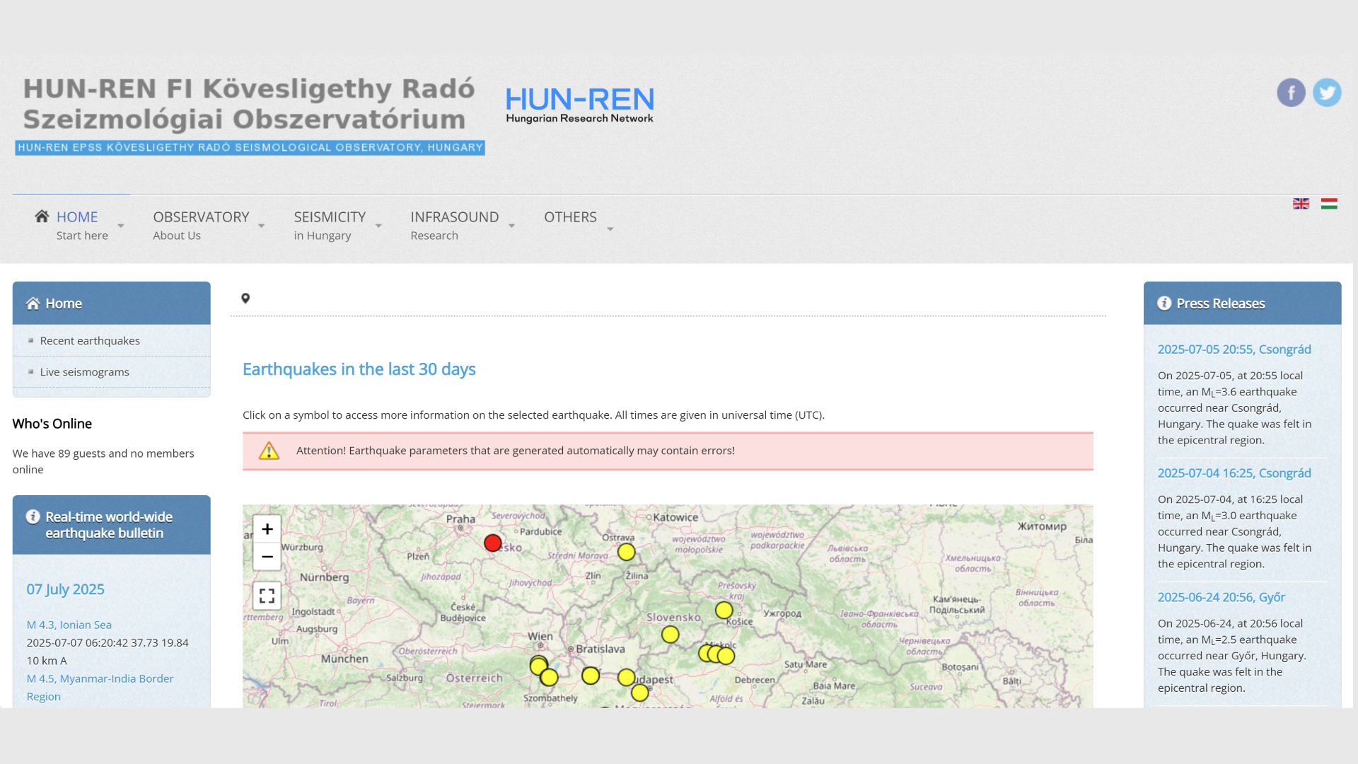 New look, new content: The Kövesligethy Observatory website updated