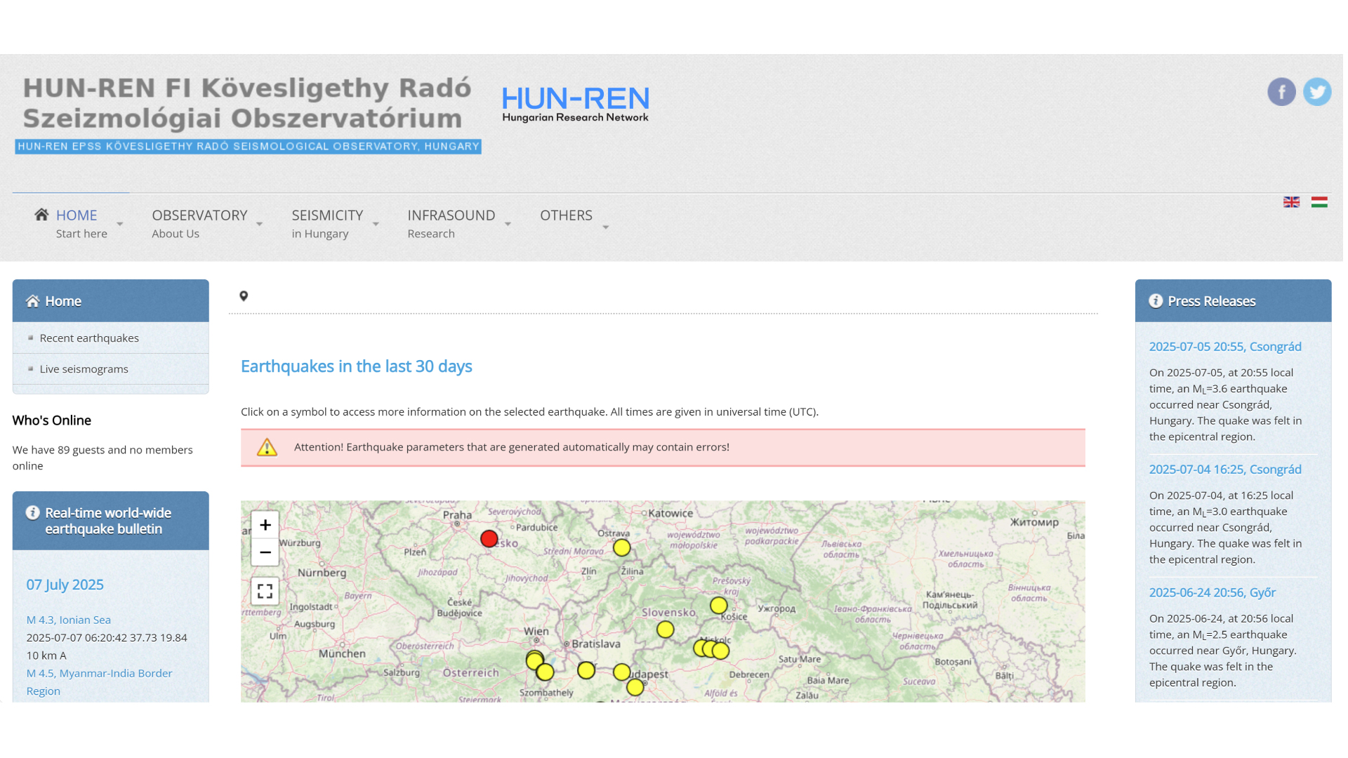 New look, new content: The Kövesligethy Observatory website updated