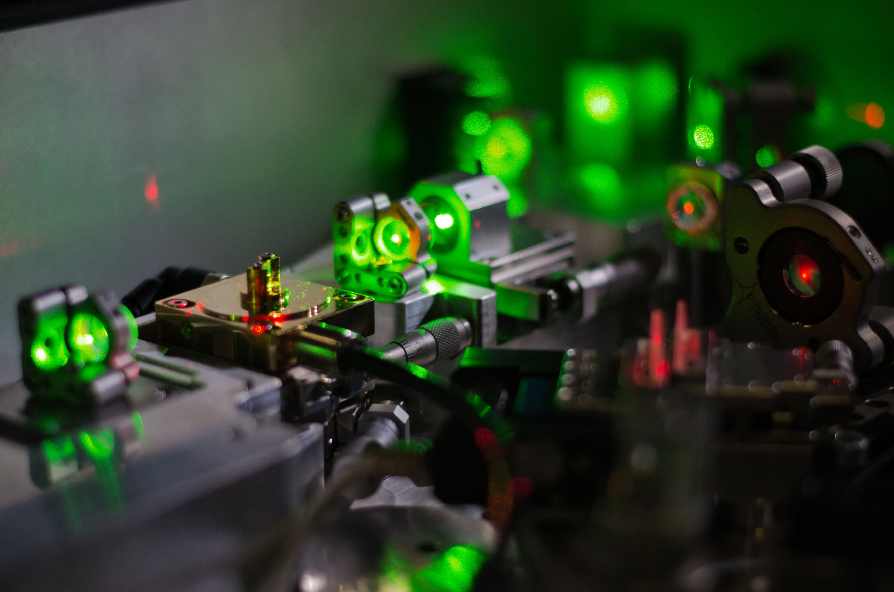 Detail of the laser system