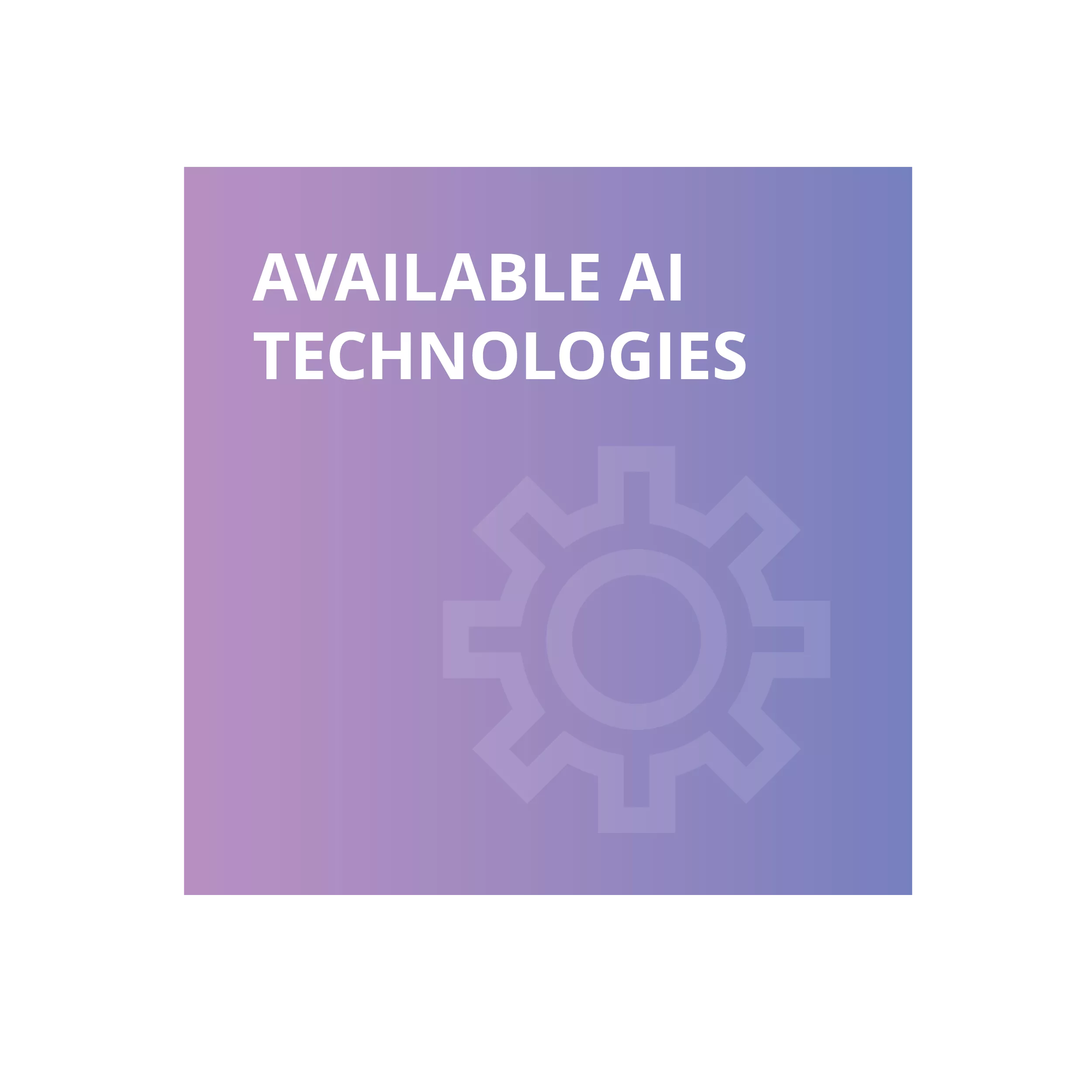 Available AI Technologies